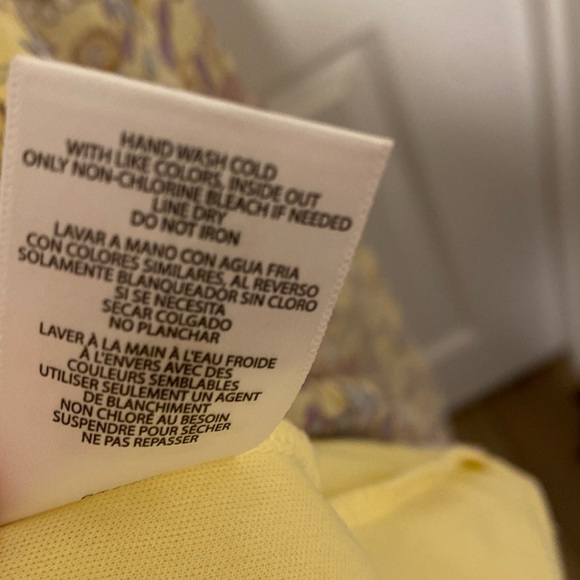 Taylor Yellow Purple Floral Sleeveless Maxi Dress size M - Picture 11 of 13